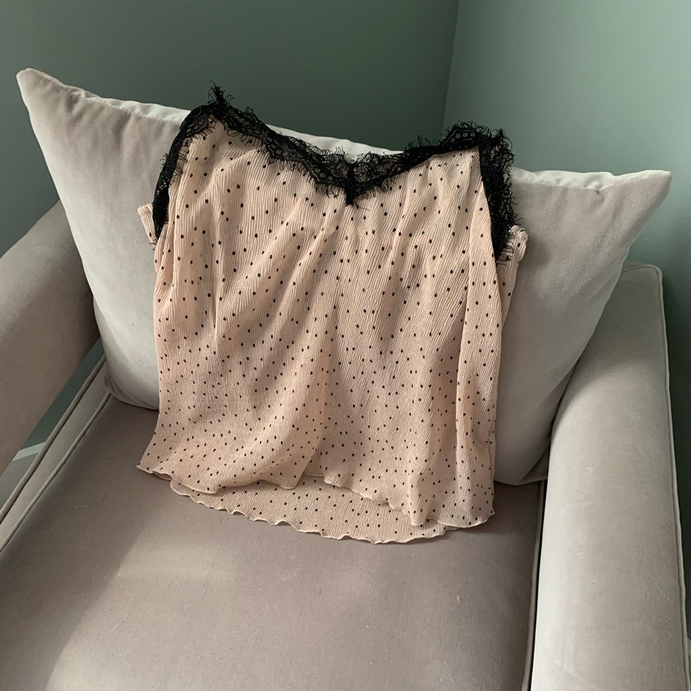 Blush polka dot cami tank from buckle